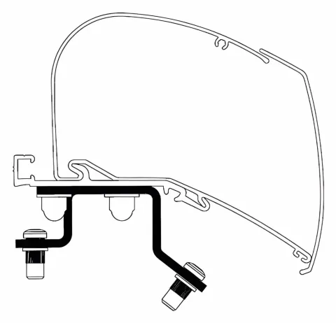 Adaptador Omnistor 6300 para Renault Master 2024 L3H2 THULE