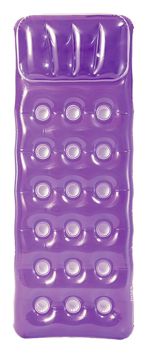 Colchoneta hinchable INTEX con posavasos