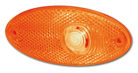 Hella luz de posición lateral halógena ovalada naranja