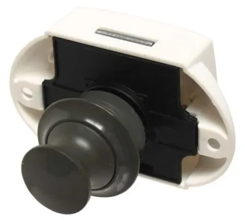 Cierre de armario Push-Lock Gris oscuro