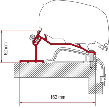 Soporte Toldo F65l O F80 Para Hobby Caravan De 2012 Premium & Ontour