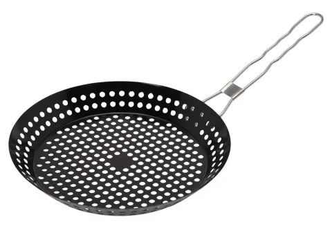Sartén parrilla plegable para barbacoa