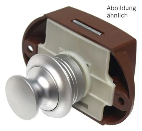Push-lock color gris