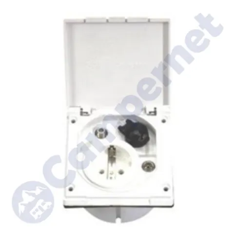 Toma antena blanca exterior
