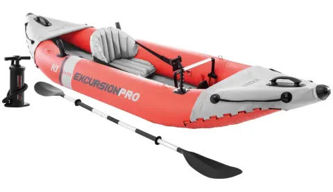 Kayak hinchable INTEX K1 Excursion Pro 1 remo + hinchador