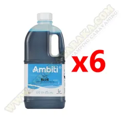 Líquidos, cápsulas y limpieza de WC: Líquido WC Ambiti Blue 2L (6 unidades)