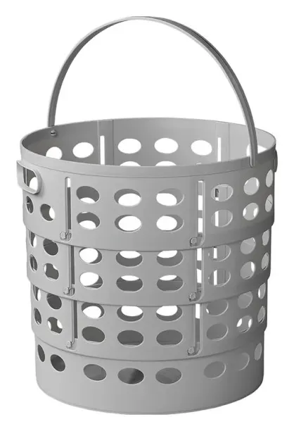 Cesta grande de lavandería plegable Ø 35 cm con asa.
