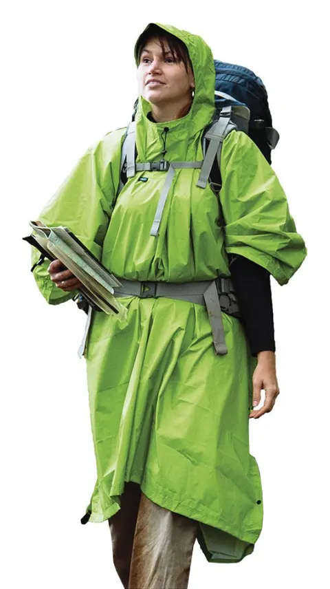 Sea to Summit Nylon Tarp verde – Poncho impermeable de lluvia