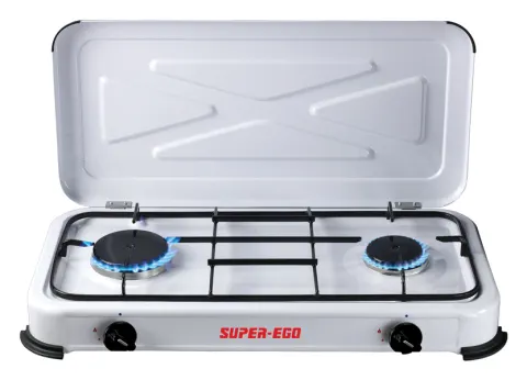 Cocina portatil a gas 2 fuegos