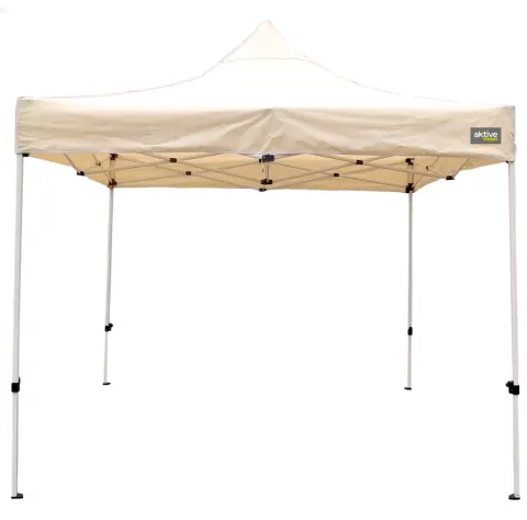 Cenador plegable y ajustable en altura color crema