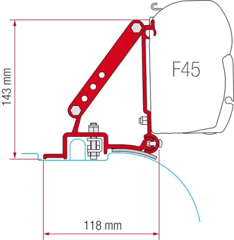 Kit F45 Fiat Ducato/Jumper/Boxer (High Roof) <06/2
