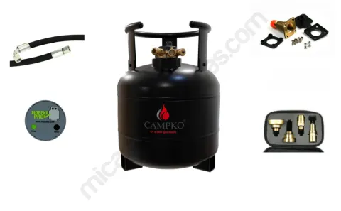 Kit GLP Camper CAMPKO de acero 15 y 22 litros