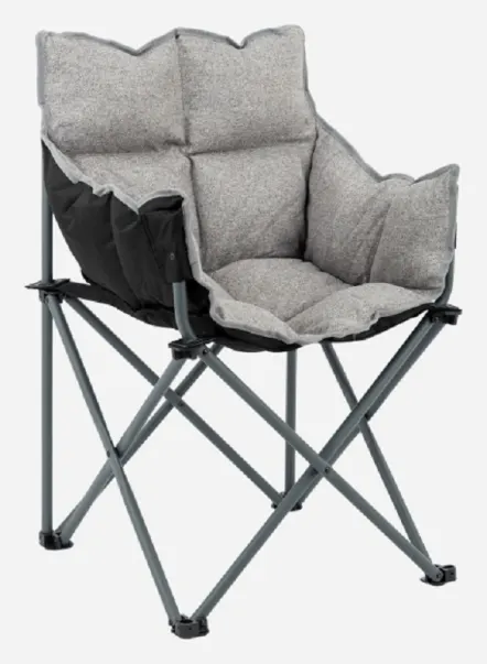 Silla plegable gris Montpellier Bo-camp
