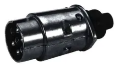 Conectores, clavijas y terminales: Conector tipo clavija de 7 contactos Metal