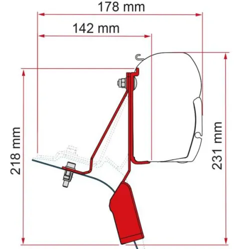 Kit de toldos F45 para Ford Custom Nugget. (Varias Opciones)