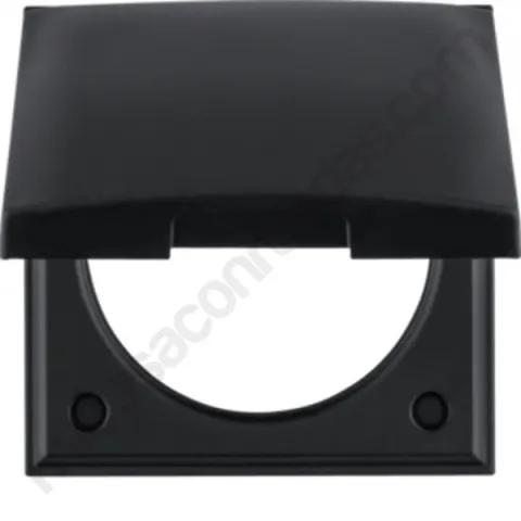 Marco con tapa para enchufe 220 V Berker (VARIOS COLORES)