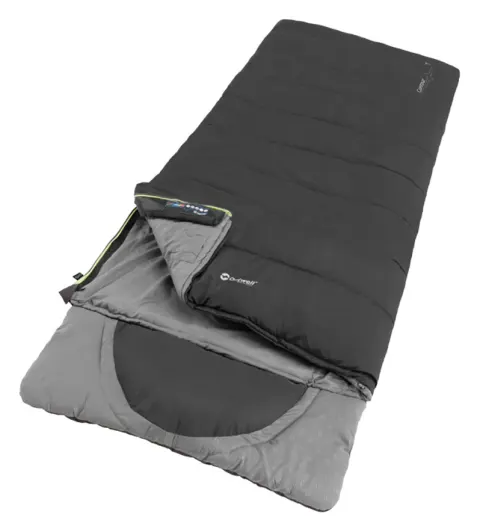 Outwell Contour Midnight Black saco de dormir – izquierdo