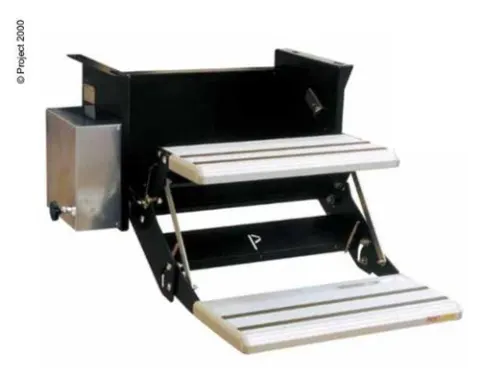 Doble paso 12V 53 cm Motor derecho