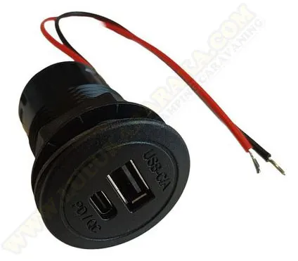 Toma USB + Conector C 3amp PRO CAR