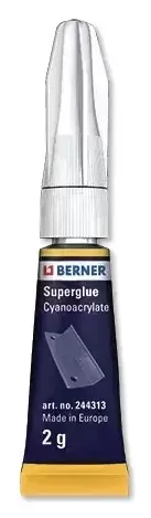 BERNER Pegamento rápido de cianocrilato universal densidad media en 2G. – Ref. 244313