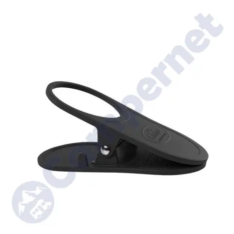 Pinza negra sujeta manteles