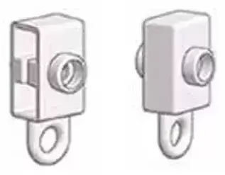 Tope para guia de railes flexibles de cortina para caravanas, autocaravanas y camper.