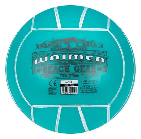 Waimea balón de playa de 13 cm de PVC – Aqua blue