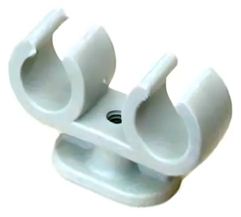 Abrazadera sujeción doble para tubería JG 12 mm