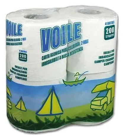 Papel higiénico Voile – 4 rollos