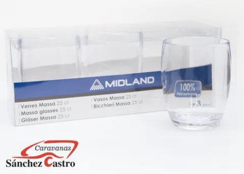 Vasos de Melamina Pack 3 Unid. 25CL