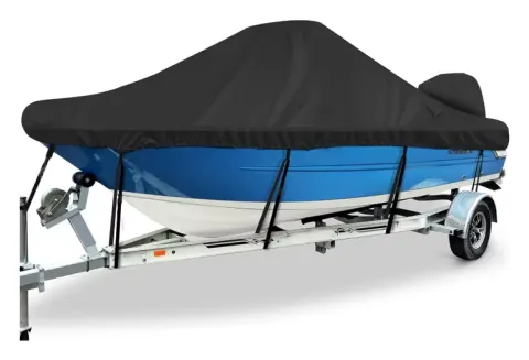 Cubierta para barco yate, cubierta para barco de 11 a 22 pies, Anti-UV, resistente al agua, 210D, accesorios para barcos de lona remolcables marinos