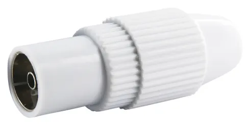Schwaiger conector hembra coaxial IEC de plástico