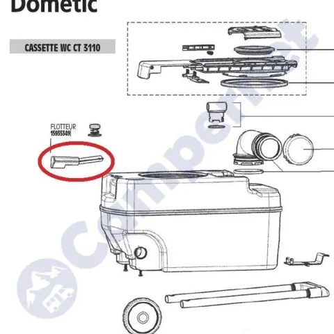 Flotador wc Dometic CT3110