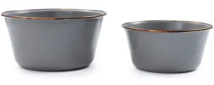 Barebones Enamel Mixing Box 2 piezas pizarra gris –