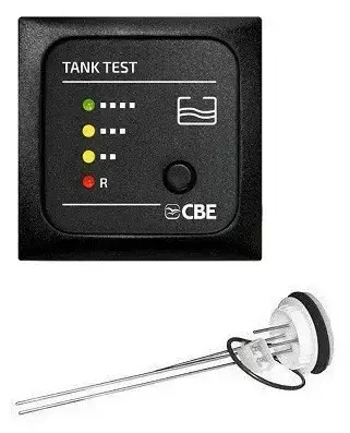 Centralita CBE de aguas sucias grises para depósitos de agua de caravanas, autocaravanas y camper.