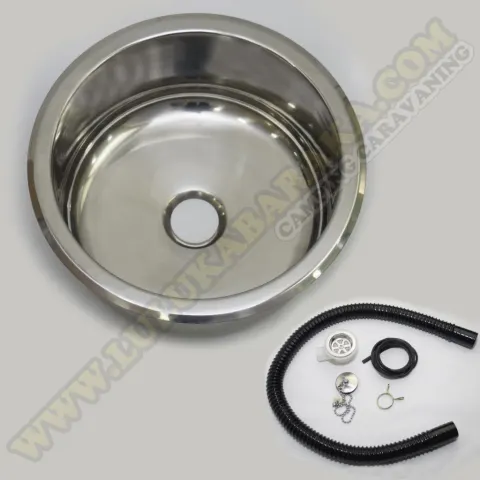 Fregadero redondo inox. 265×265