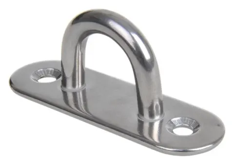 Argolla con anillo de sujeción para cubierta 80x25mm.