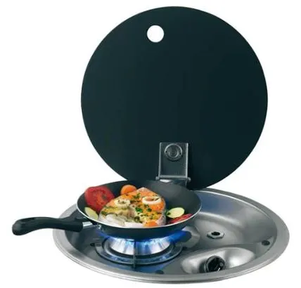 Kocher 1-Flame Round, acero inoxidable