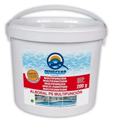 Cloro Multifunción Quimicamp pastillas 5kg. Sin sulfato de cobre LINER.