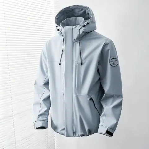 JNLN Chaqueta impermeable para senderismo para hombre y mujer, cortavientos para acampar, montañismo, deportes al aire libre, impermeable, unisex
