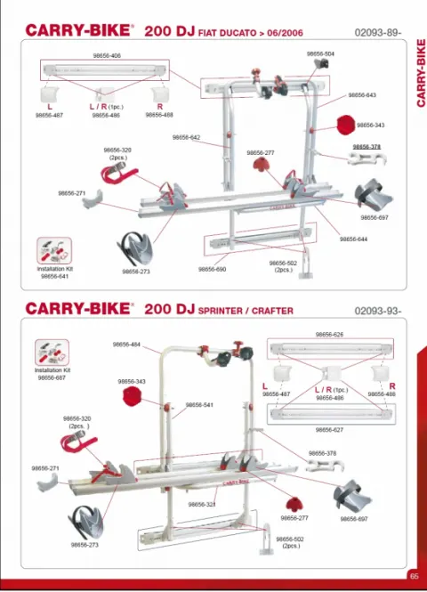 Recambios Carry bike 200 DJ Sprinter