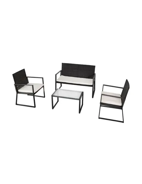 Conjunto muebles ratán para jardín aktive garden
