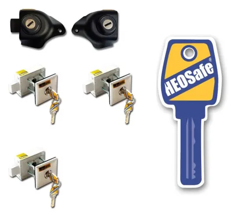 Pack de 5 Cierres Heosolution Heosafe. Fiat Ducato S8 a partir del año 2021