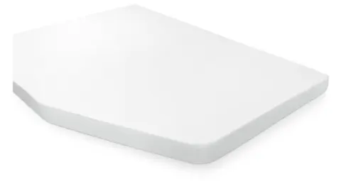 Sábana ajustable blanca para cama francesa izquierda
