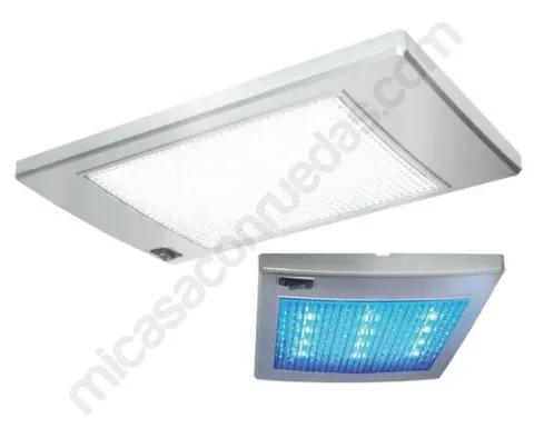 Plafón Rectangular 36 Leds + 12 leds luz viaje