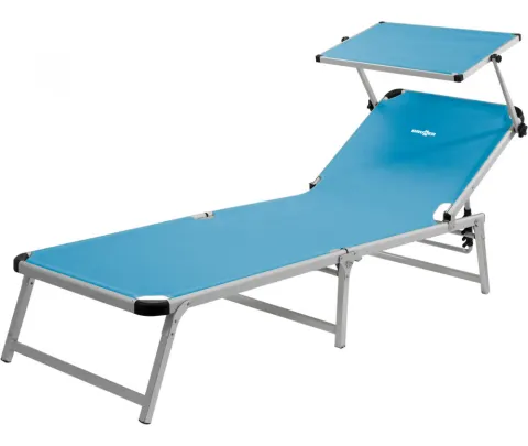 Brunner MARBELLA azul – Tumbona con parasol