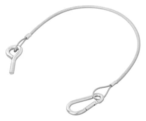 Cable para portón trasero 42 cm – 2 uds. M8 y mosquetón