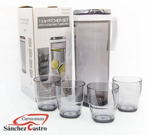 JARRA Y VASOS