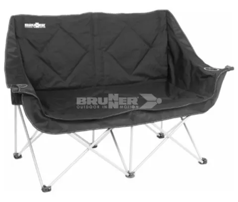 Sofá plegable dos plazas Brunner Action Sofa Negro