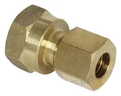 Conexión para tubo de cobre de 10 mm.